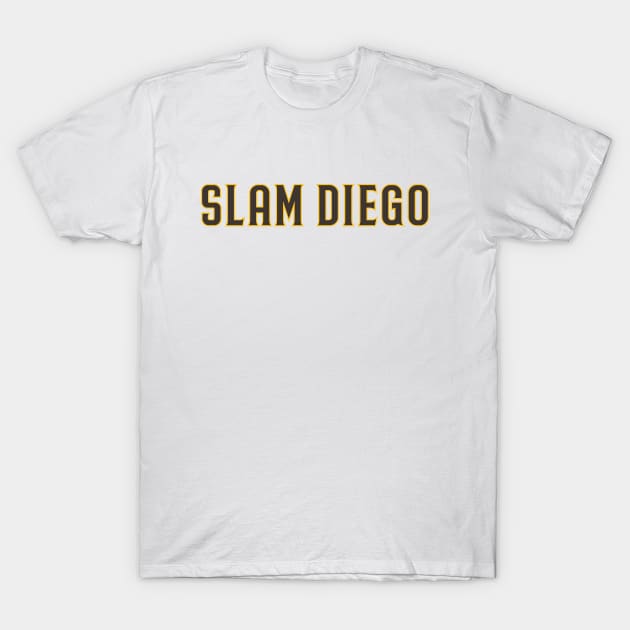 Slam Diego - White T-Shirt by KFig21